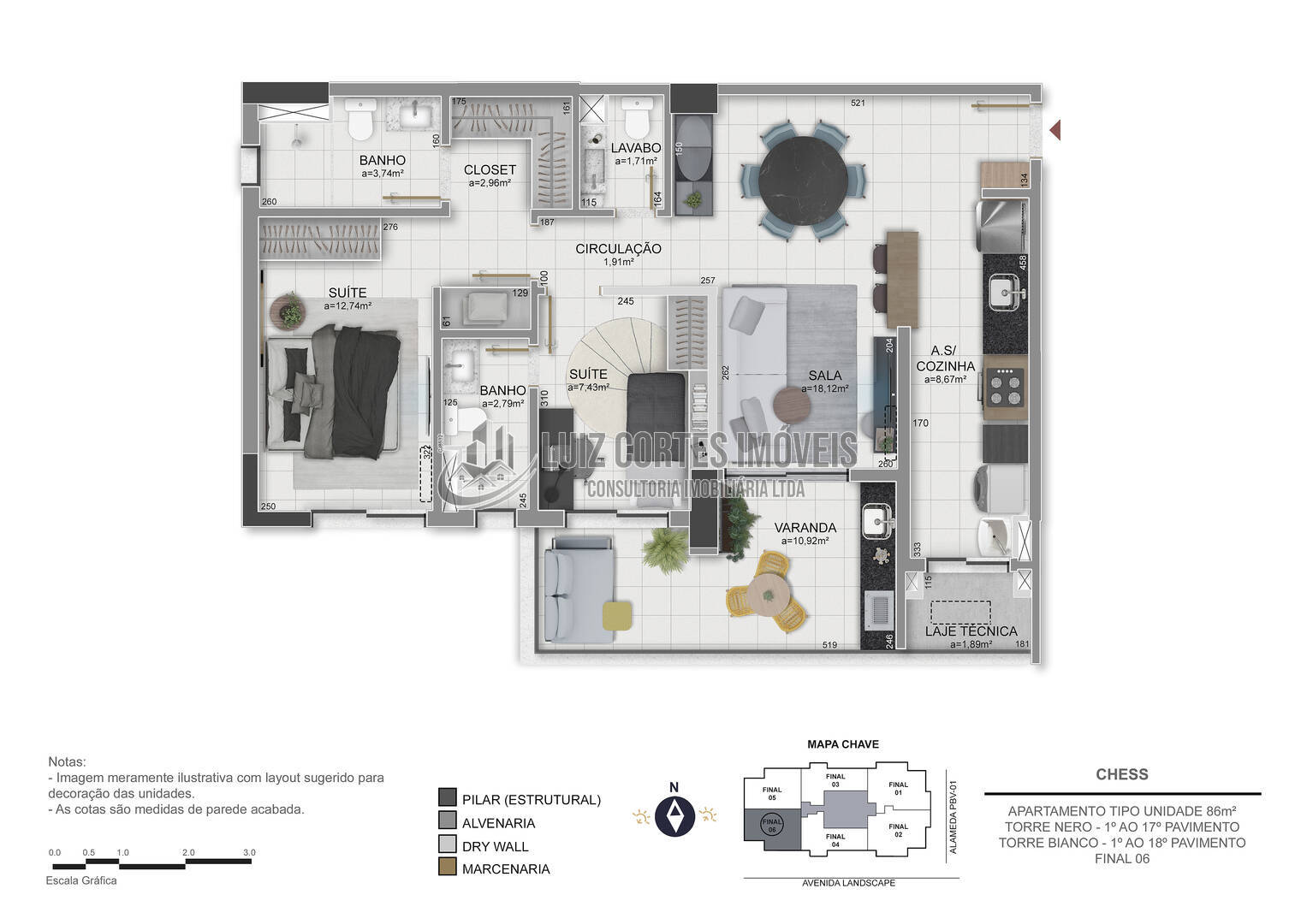 Apartamento, 2 quartos, 86 m² - Foto 43