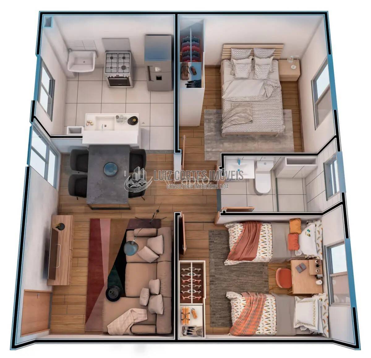 Apartamento, 2 quartos, 40 m² - Foto 10