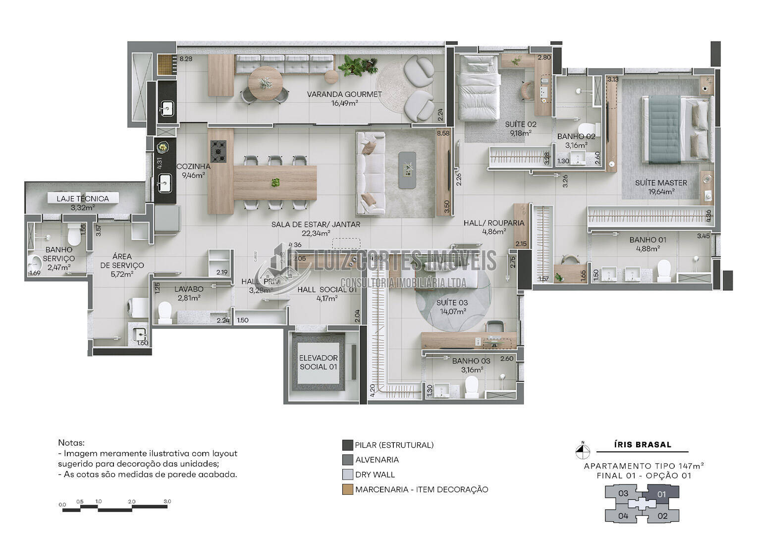 Apartamento, 3 quartos, 147 m² - Foto 31
