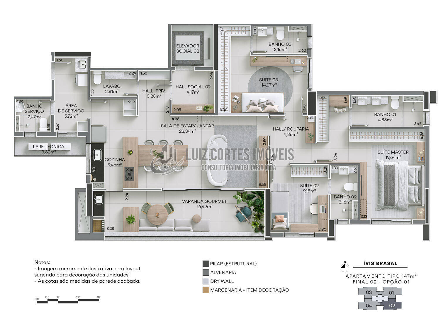 Apartamento, 3 quartos, 147 m² - Foto 32